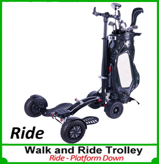 Golf Walk and Ride Trolley Cart